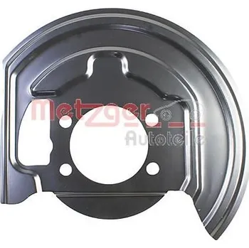 Brzdový kotouč Ochranný plech proti rozstřikování, brzdový kotouč METZGER 6115377