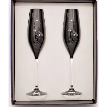 Sklenice Sklenice Celebration kalíšek 210 ml 2 ks BLACK FLOWER SWAR