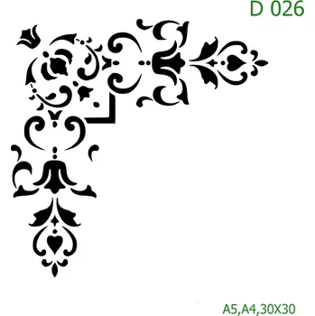 Šablona D 026 - 30 x 30 cm , Lepící fólie