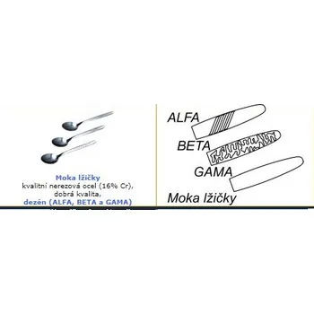 Příbor Lžička Moka Alfa