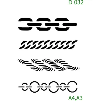 Šablona D 032 - A3 , Nelepící folie