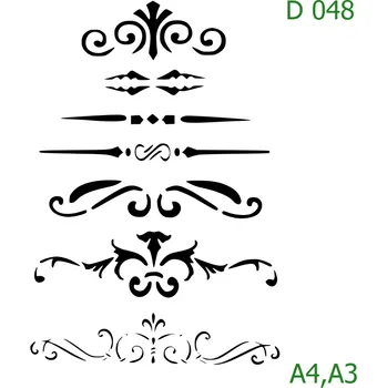 Šablona D 048 - A3 , Nelepící folie