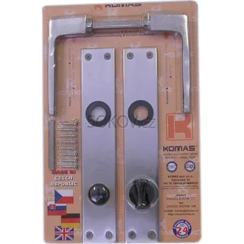 Dveřní kování KOMAS Kování mezipokojové, blistr 90 mm K 492