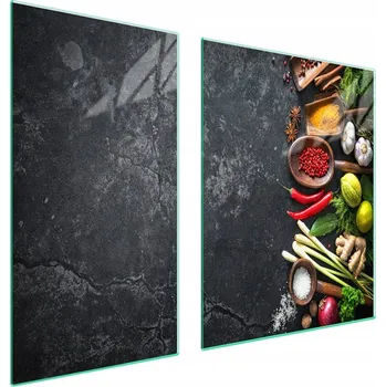 Obraz Skleněná ochranná deska na sporák 90x52 Kuchyně