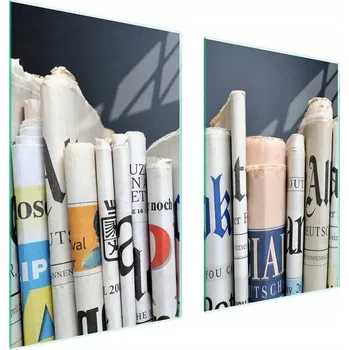 Obraz Skleněná ochranná deska na sporák 65x52 Noviny