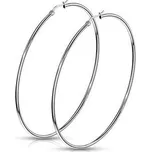 OPN1197-75 Ocelové náušnice - kruhy 75 mm