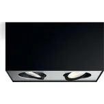 Philips 50492/30/P0 Box stropní bodové LED svítidlo 2x4,5W 1000lm 2200-2700K IP20 WarmGlow, černé