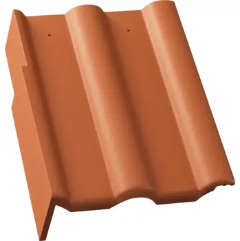 Střecha KMB BETA Samet taška okrajová levá cihlová