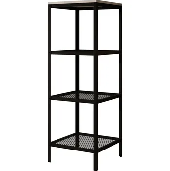 Knihovna ADRK Regál na knihy RELI BWS 40, bílá lesk/černá