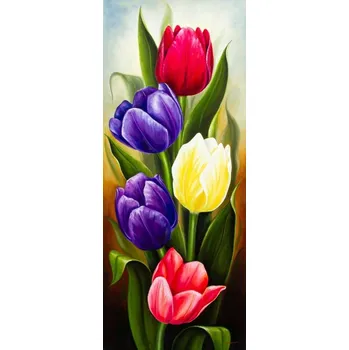 Diamantové malování Diamantové malování -Tulipány (100x40)