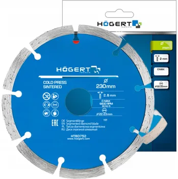 Řezný kotouč Diamantový kotouč Hoegert Technik HT6D752 230 mm