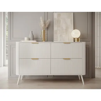 Komoda Příborník komoda CHAVELLE, Bílý 150x90 Není relevantní