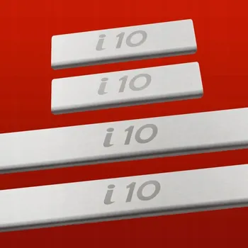 autokoberec HYUNDAI I10 MK2 Kryty prahů, matný povrch, nerezová ocel 304