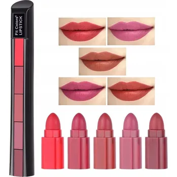 Rtěnka Matná rtěnka 5v1 Fit Colors Sada 5 barev rtěnek