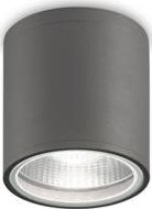 Ideal Lux GUN PL1 venkovní stropní přisazené svítidlo 1x GU10 28W bez zdroje IP44, antracitové