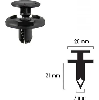Plastový nýt RMS 121832020 SUZUKI GSX 1250 FA 2010-2012