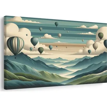 Obraz Dovido Obraz balóny nad horskou krajinou