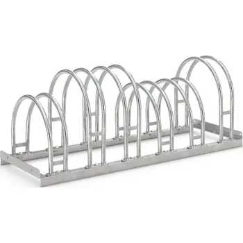 stojan na kolo Stojan na kola 5156, pro oboustranné parkování, š 1050 mm, volně stojící, 6x parkovací místo