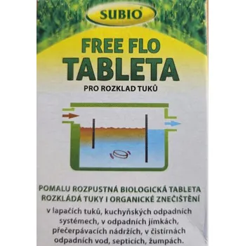 Čistič odpadu Free Flo Tableta - Biologický čistič tukových lapačů a odpadů ČV40