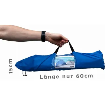 Stan Plážový stan skládací UV50+ 270x120x120 modrá KO-X61900550
