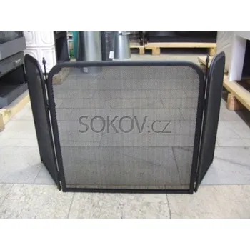 Krbová zástěna Zástěna krbová 3 dílná výška 50 x 100 cm antracit
