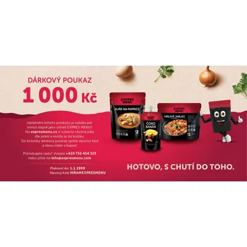 EXPRES MENU Dárkový e-poukaz 1 000 Kč