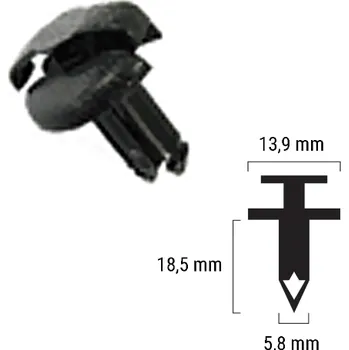 Plastový nýt RMS 121832013 HONDA NC 700 D Integra 2012-2013