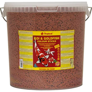 Krmivo pro rybičky TROPICAL POND Koi-goldfish Colour sticks 21L