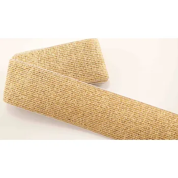 Výtvárné potřeby Ozdobná pruženka - žluto zlatá - šířka 4 cm