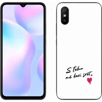 Pouzdro na mobilní telefon Gelový kryt mmCase na Xiaomi Redmi 9A - zamilovaný text 1 bílé pozadí
