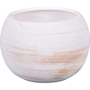 Obal na květináč Nohel Garden Obal na květník MANES WHITE keramický matný d16x16cm