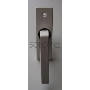 Nábytkové kování KOMAS Klika balkonová komax K 452 bílá, hnědá, zlatá