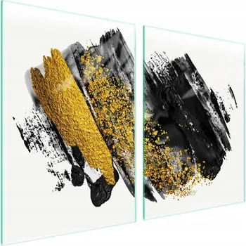 Obraz Skleněná ochranná deska na sporák 2x45x52 cm, 2 kusy