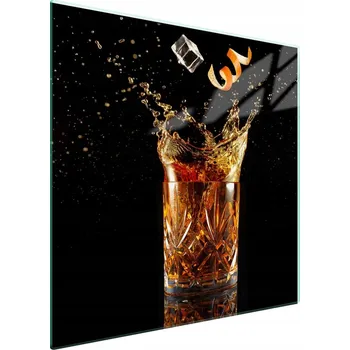 Obraz Skleněná ochranná deska na sporák 50x52 Whisky