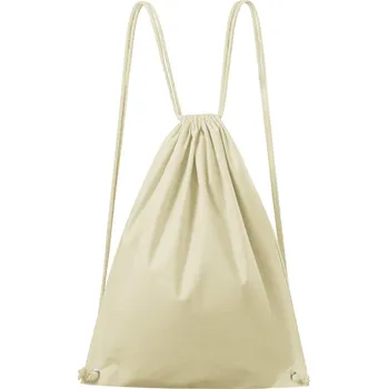 Školní batoh MALFINI Plátěný batoh Easygo se stahovacími šňůrkami 47 x 37 cm Barva: Přírodní, Velikost: uni