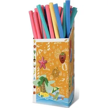 Tyč do vody - pěnová nudle PE 470 modré 150 cm - bez otvoru červená