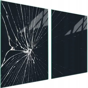 Obraz Skleněná ochranná deska na sporák 2x45x52 cm, 2 kusy