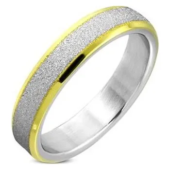 Prsten OPR1806-5-51 Pískovaný ocelový prsten, šíře 5 mm, vel. 51