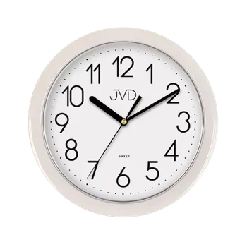 Hodiny Bílé nástěnné netikající hodiny JVD sweep HP612.1