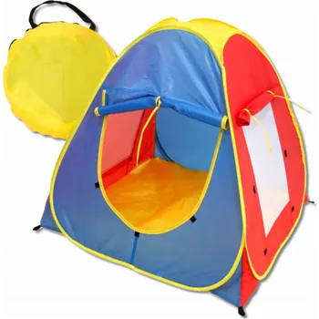 Stan NoName Dětský stan RAINBOW zahradní/vnitřní, modro-žluto-červený.