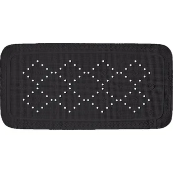Protiskluzová podložka Spirella Protiskluzová podložka do vany ALASKA, černá, 71 x 36 cm