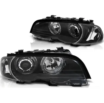 Přední světlomet Tuning Tec Přední světla,BMW E46 04.99-03.03 COUPE CABRIO ANGEL EYES LED černé