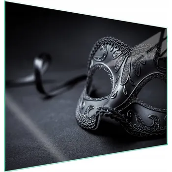 Obraz Skleněná ochranná deska na sporák 70x52 Maska