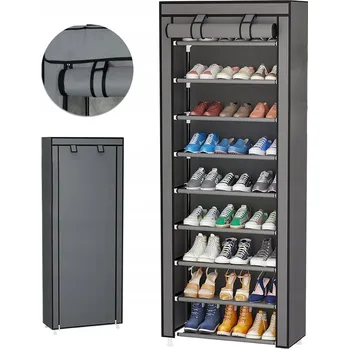 TEXTILNÍ SKŘÍŇKA BOTNÍK VELKÁ SKŘÍŇ LÁTKOVÁ XXL 9 POLIC