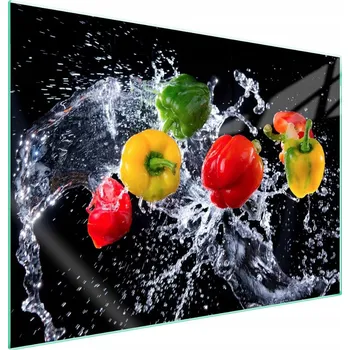 Obraz Skleněná ochranná deska na sporák 70x52 Zelenina