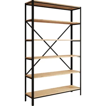 Komoda ADRK Regál na knihy RALPH BOL 110, dub lancelot/černá