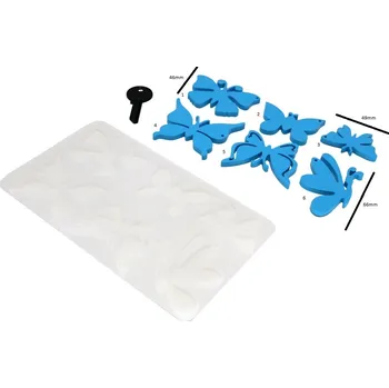 Silikonová forma na přívěšky 1028-2 Motýl B 103x181x6mm