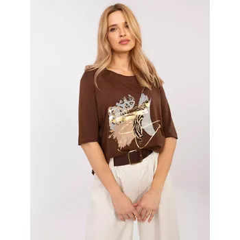 Dámská halenka Halenka CLM BZ 0119.36 hnědá - FPrice L