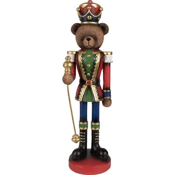 Clayre & Eef - Dekorativní figurka medvěda Louskáčka 6PR4333