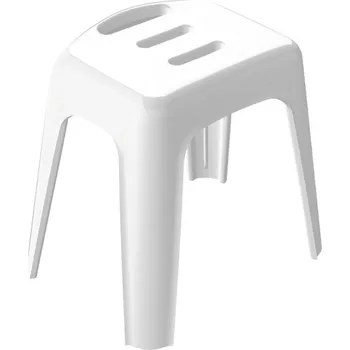 Koupelnové sedátko Spirella Sedátko do sprchy HOCKER, bílá, 47 cm